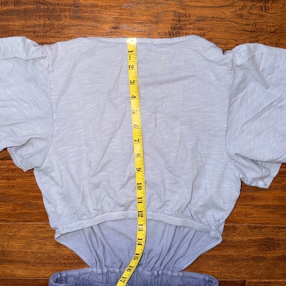 T.La Anthropologie Open-Backed Maxi Blue Ombré Dress, size small - Picture 9 of 11